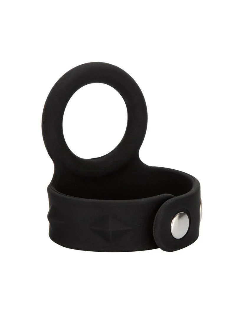CalExotics Silicone Tri Snap Scrotum Support Ring - Image 6