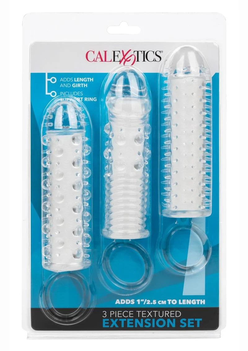 Calexotics Textured Penis Extension Set - Image 4