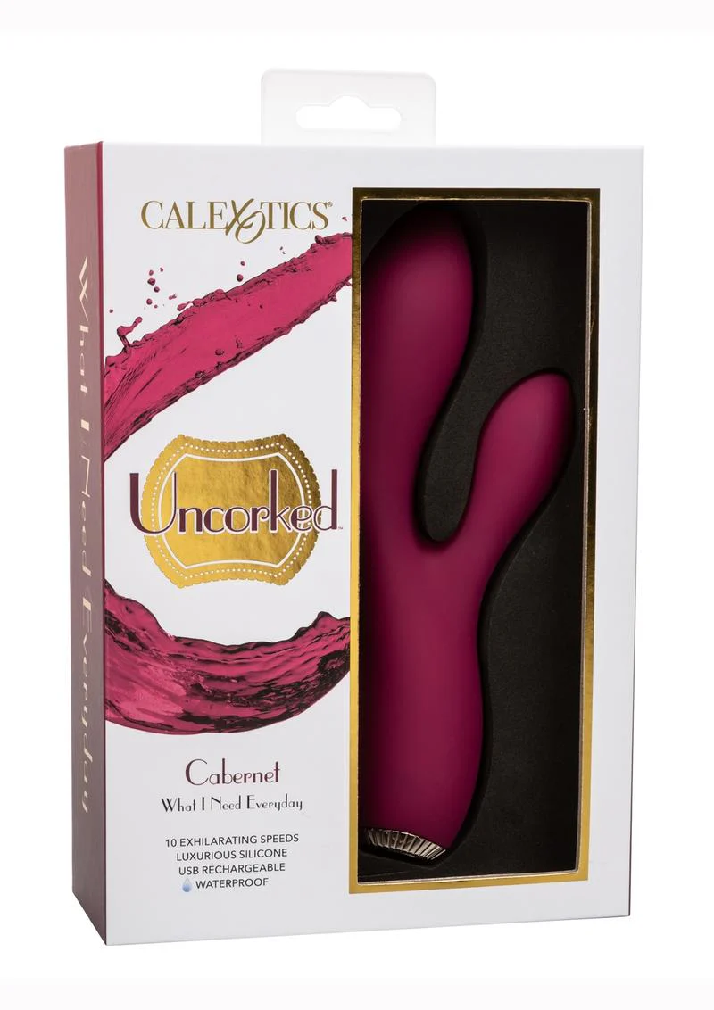 CalExotics Uncorked Cabernet Rechargeable Rabbit Vibrator - Image 4