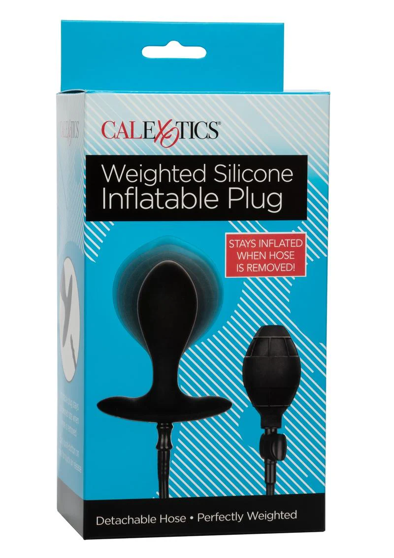 CalExotics Weighted Silicone Inflatable Plug - Image 4