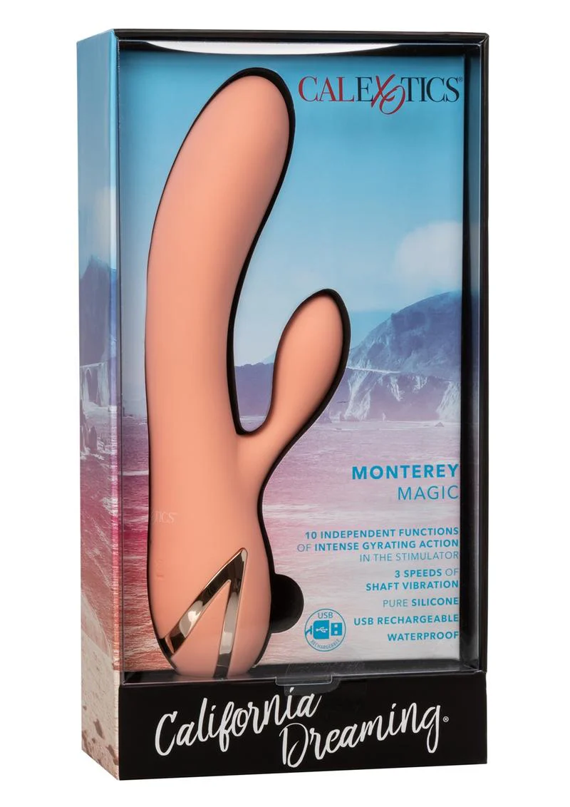 California Dreaming Monterey Magic Silicone Rabbit Vibrator - Image 4