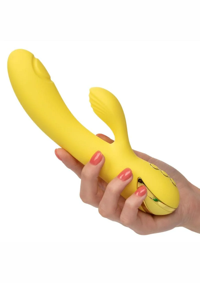 California Dreaming San Diego Rechargeable Silicone Rabbit Vibrator - Image 3