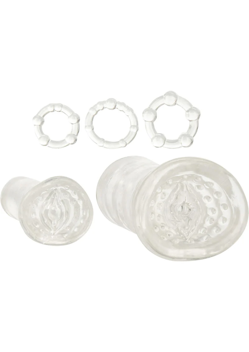 California Exotic His Masturbation Kit With Enhancer Rings