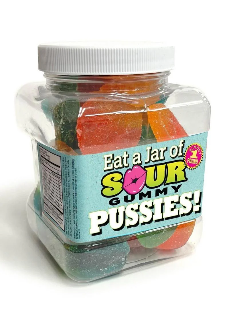 Candyprints Eat a Jar of Sour Gummy Pussies Candy