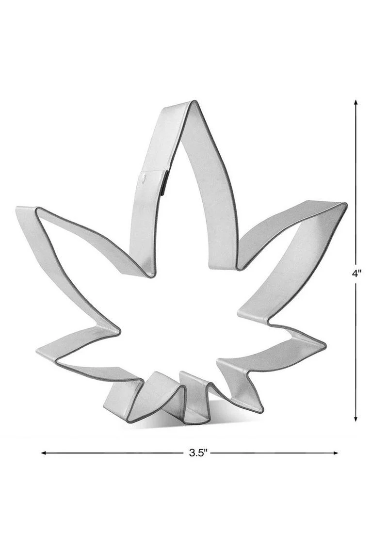 Cannabis Cookie Cutter Food Grade Stainless Steel for Party Treats - Image 2