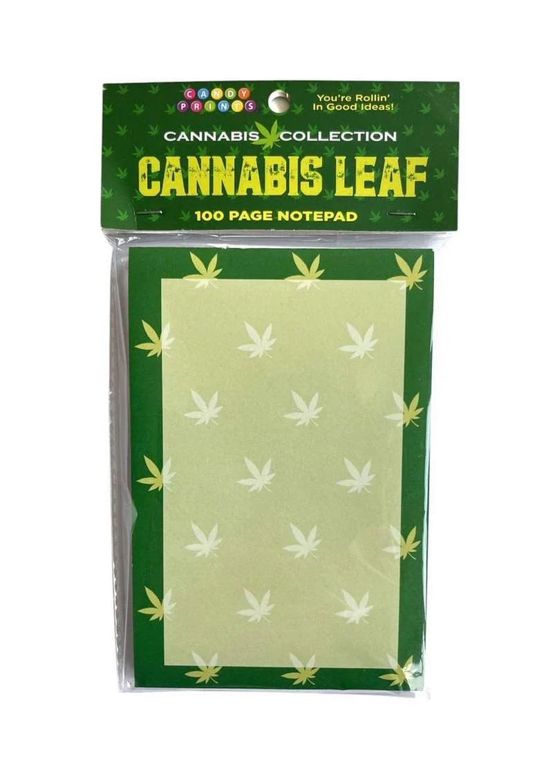 Cannabis Leaf 100-Page Notepad Fun and Green for Creative Ideas - Image 2