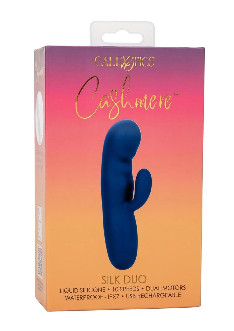 Cashmere Silk Duo Rechargeable Silicone Rabbit Vibrator - Image 4