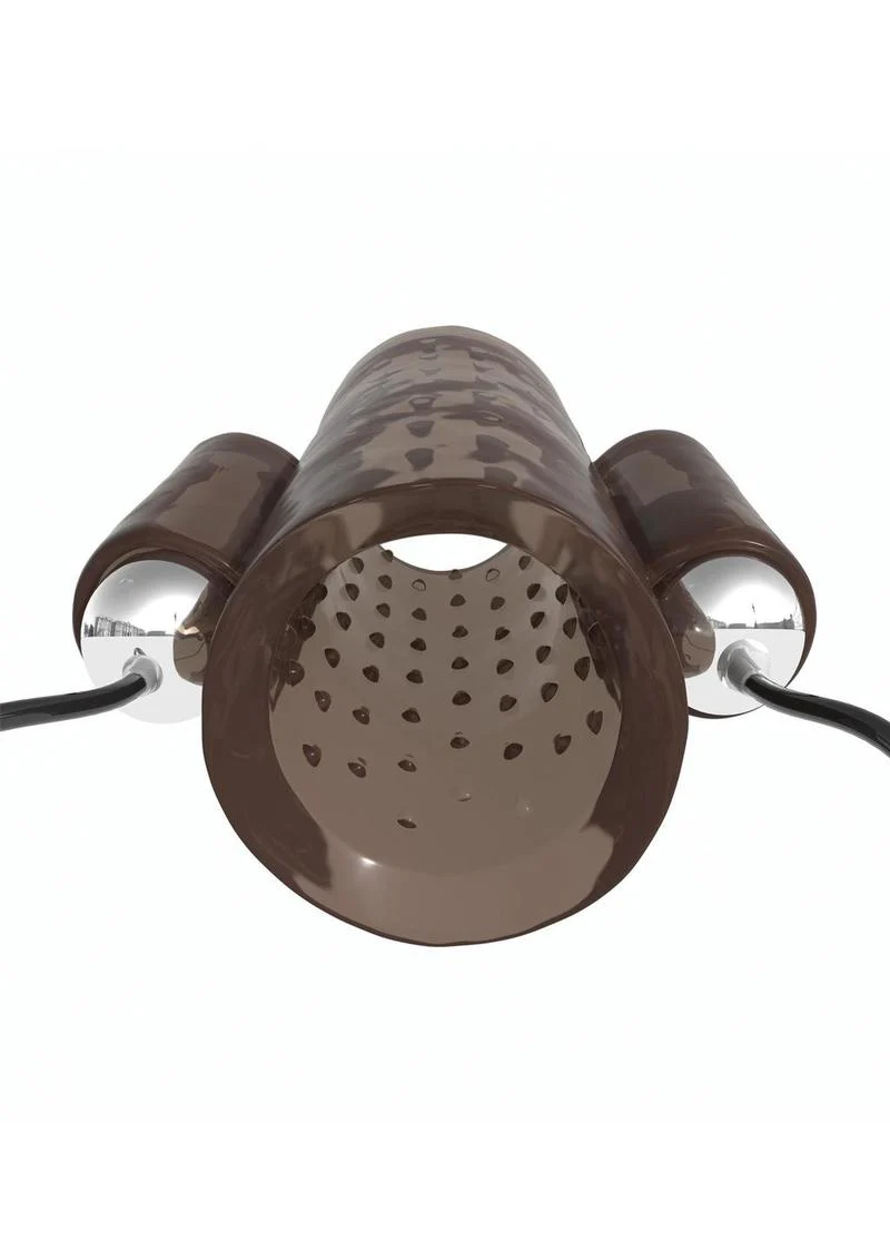 Classix Dual Vibrating Textured Penis Sleeve with Remote Control