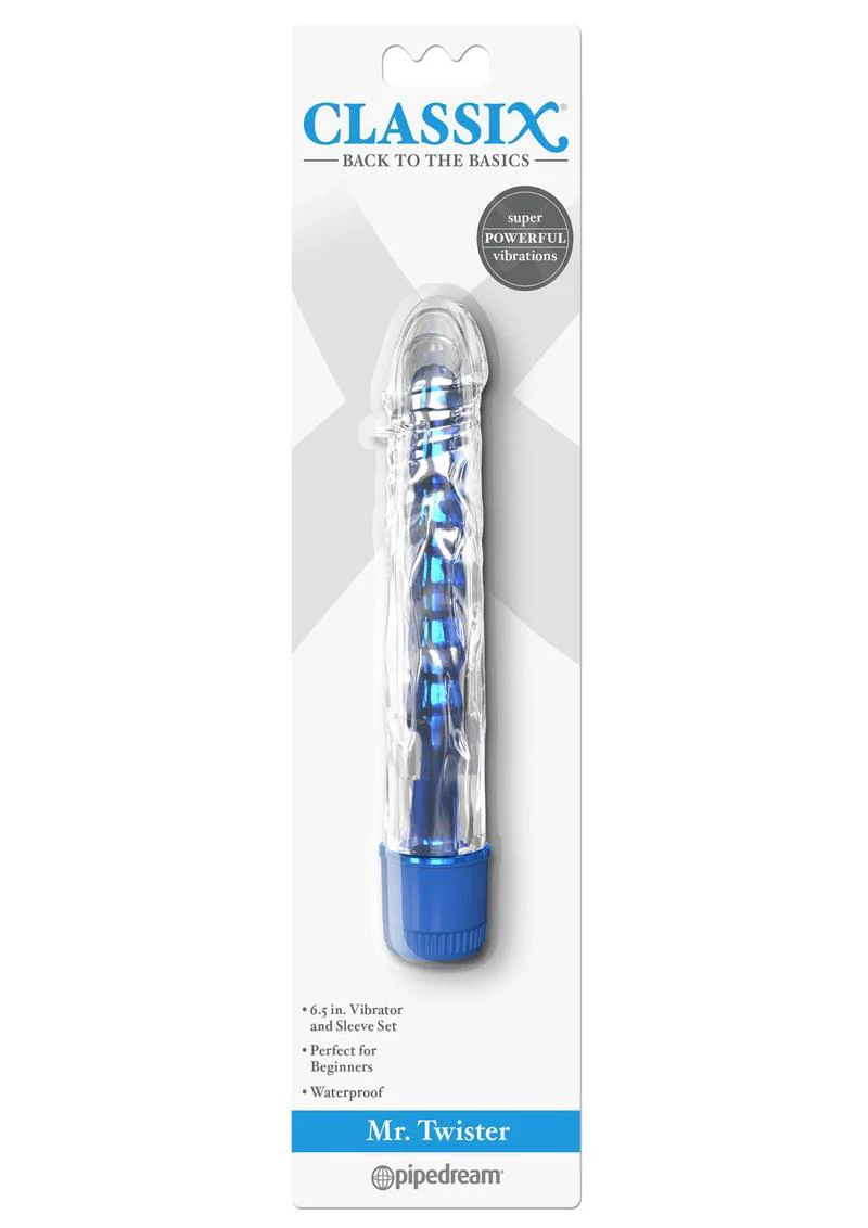 Classix Mr. Twister Vibrator With Sleeve Set - Image 6