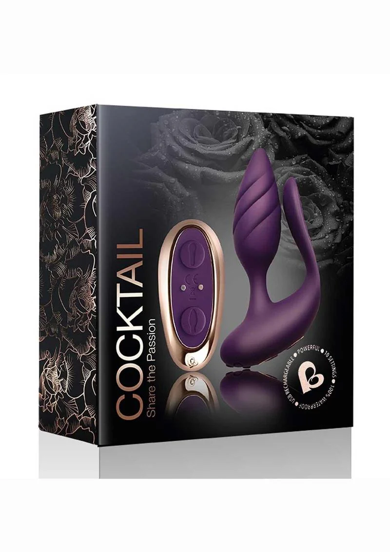 Cocktail Rechargeable Couples Vibrator with Remote Control Vibrators - Image 7