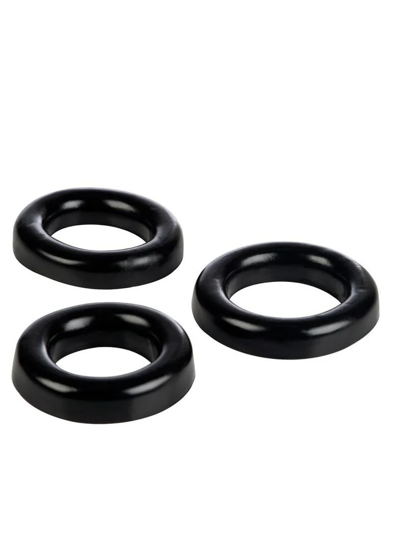 Colt 3 Ring Set Pliable Black Cock Rings - Image 3