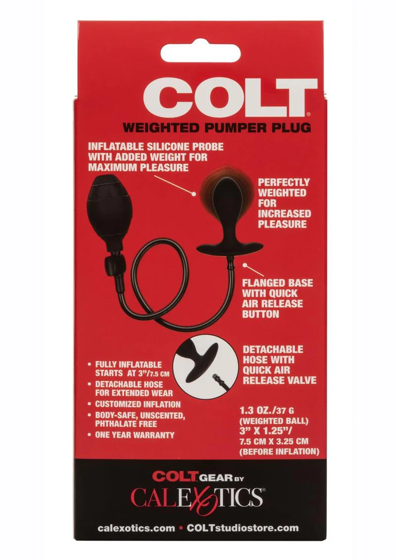 Colt Weighted Pumper Inflatable Silicone Anal Plug - Image 4