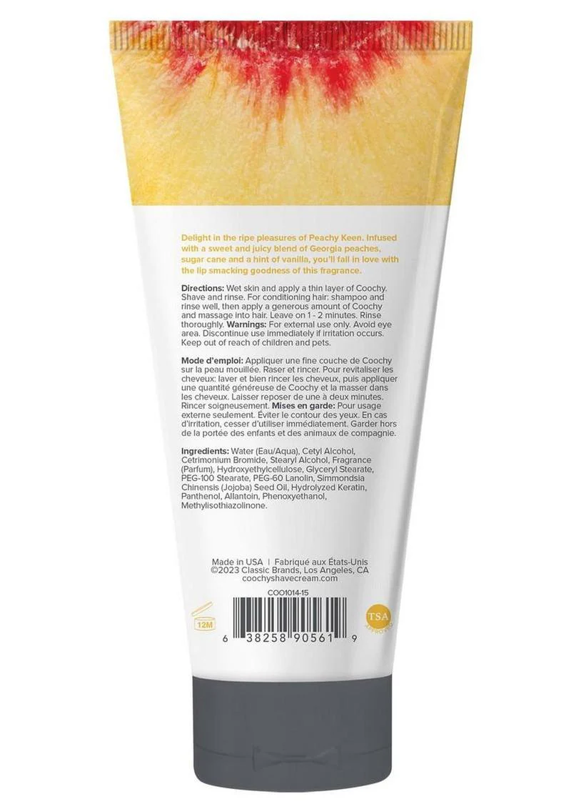 Coochy Peachy Keen Shave Cream Anti-Bump And Moisturizing Formula - Image 2