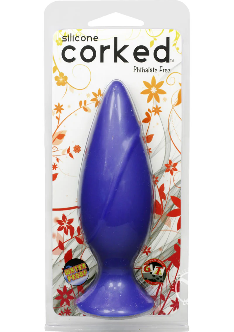 Corked Silicone Anal Plug Phthalate-Free Waterproof Ergonomic Design - Image 5