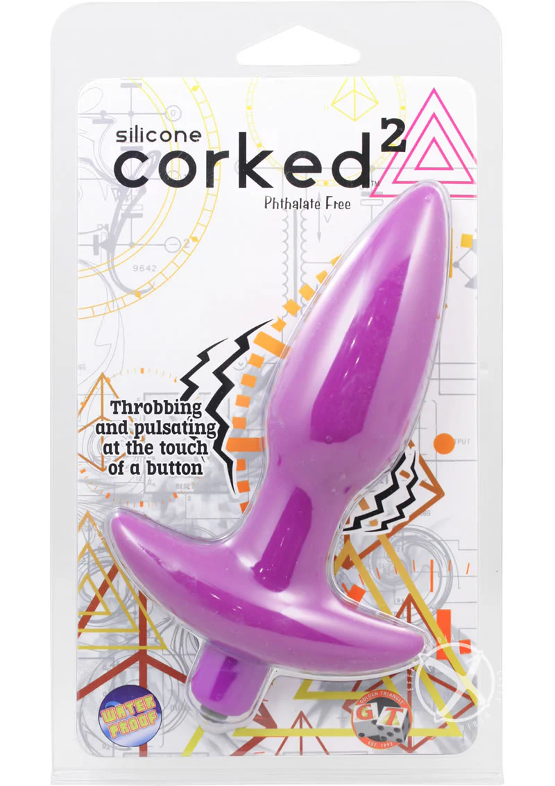 Corked Silicone Medium Anal Plug Phthalate Free - Image 4