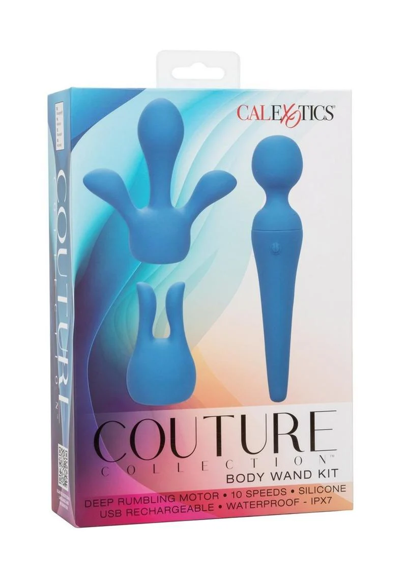 Couture Collection Rechargeable Silicone Body Wand Kit - Image 4