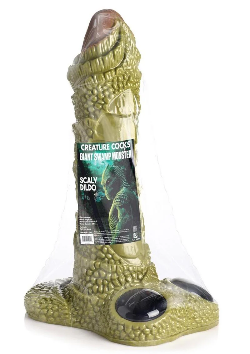 Creature Cocks Giant Swamp Monster Scaly Silicone Dildo - Image 2