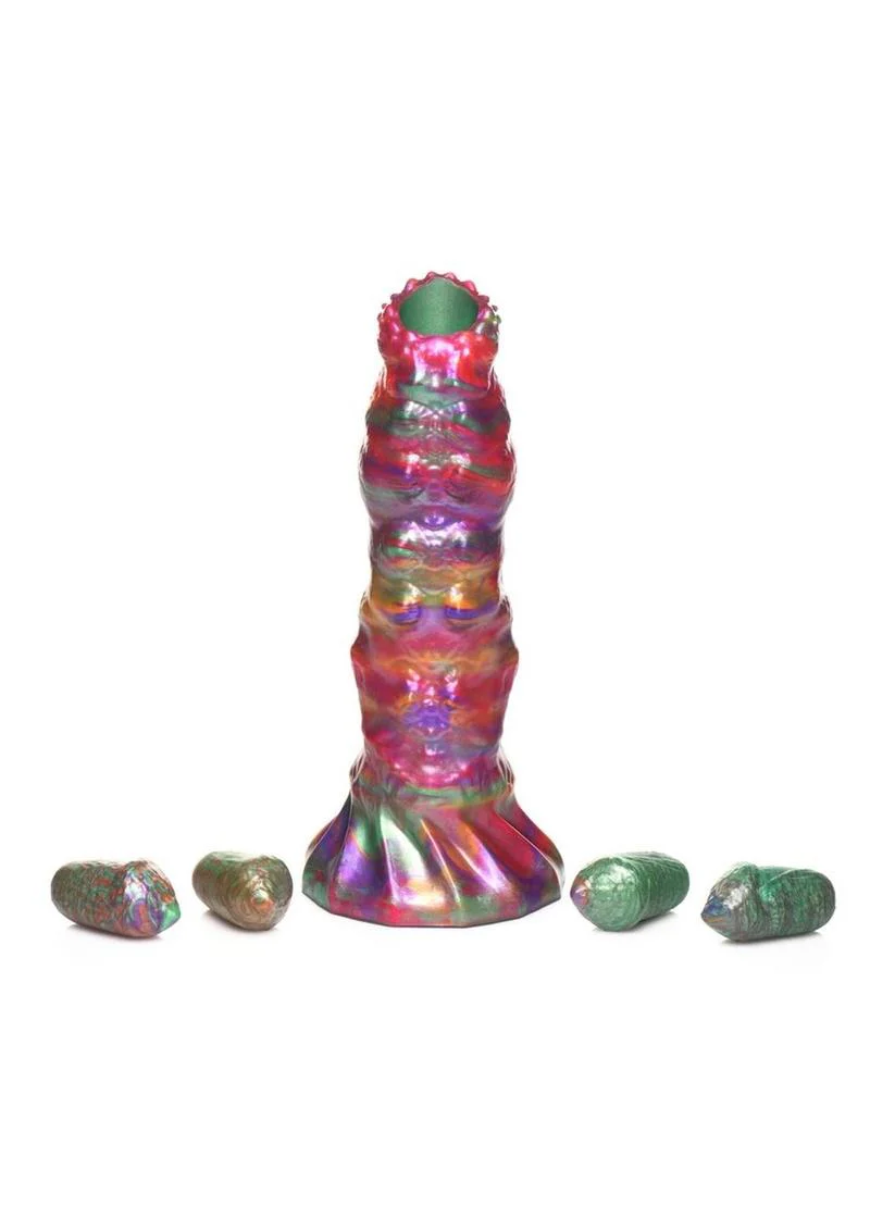 Creature Cocks Larva Ovipositor Dildo with Eggs