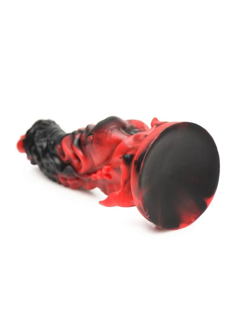 Creature Cocks Mephisto Silicone Dildo Demonic Red And Black Design - Image 3