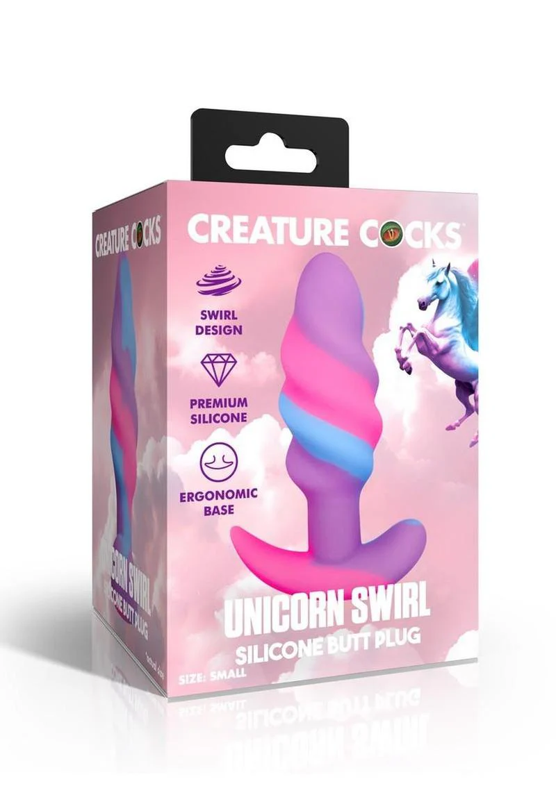 Creature Cocks Unicorn Swirl Butt Plug - Image 10