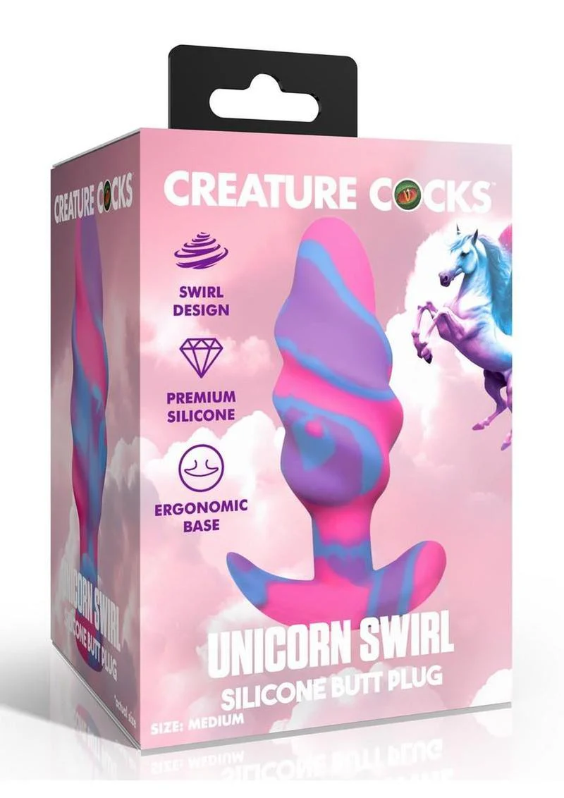 Creature Cocks Unicorn Swirl Butt Plug - Image 12