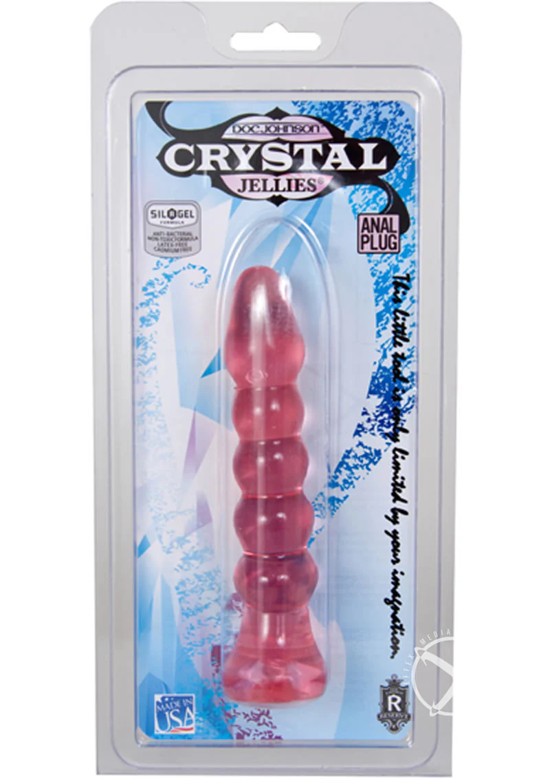 Crystal Jellies Anal Plug Soft Textured Silicone - Image 2
