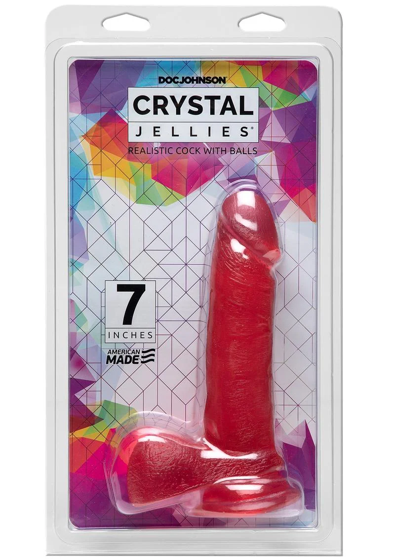 Crystal Jellies Dildo with Balls - Image 6