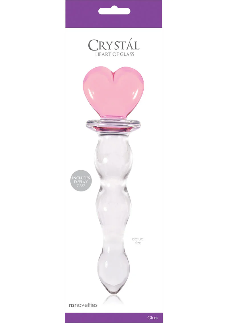 Crystal Premium Glass Heart of Glass - Pink - Image 3