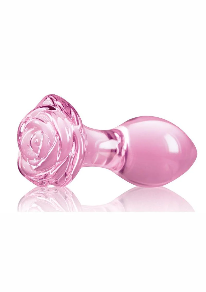 Crystal Premium Glass Rose Probe Elegant Anal Plug - Image 4