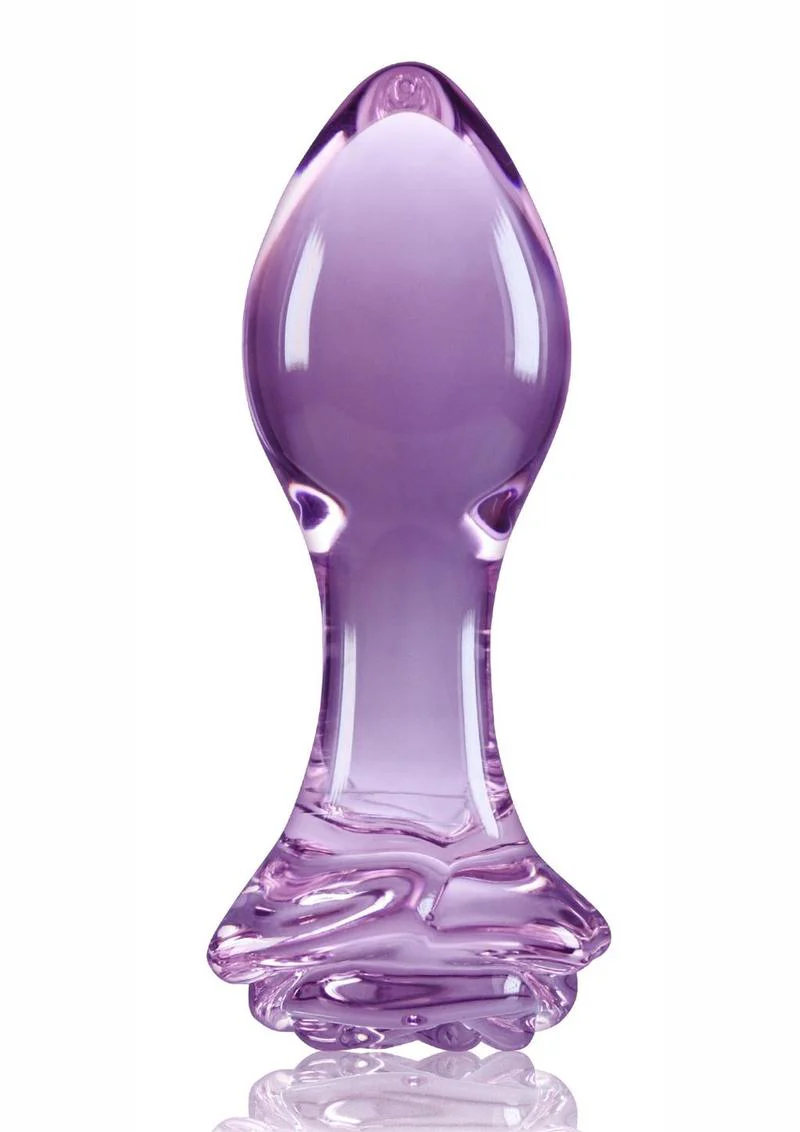Crystal Premium Glass Rose Probe Elegant Anal Plug - Image 5