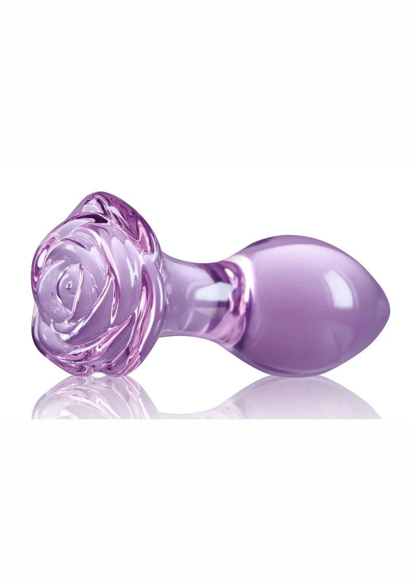 Crystal Premium Glass Rose Probe Elegant Anal Plug - Image 6