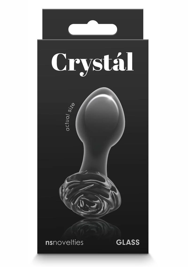 Crystal Premium Glass Rose Probe Elegant Anal Plug - Image 8