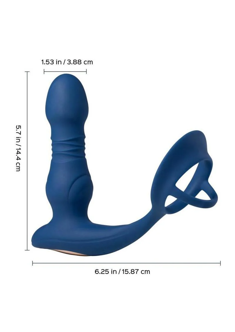 Cyrus App Thrusting Prostate Massager With Cock Ring - Image 4