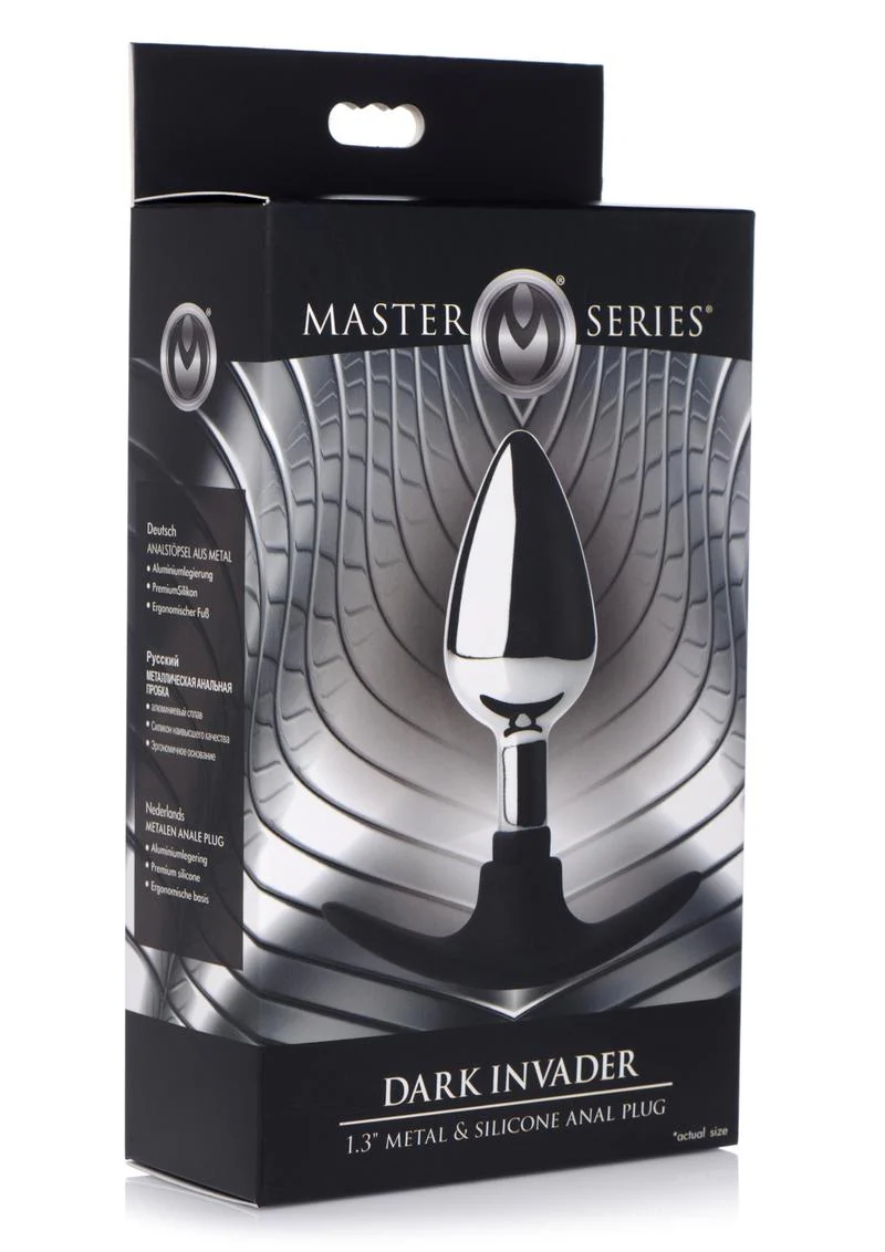Dark Invader Metal and Silicone Anal Plug - Image 10