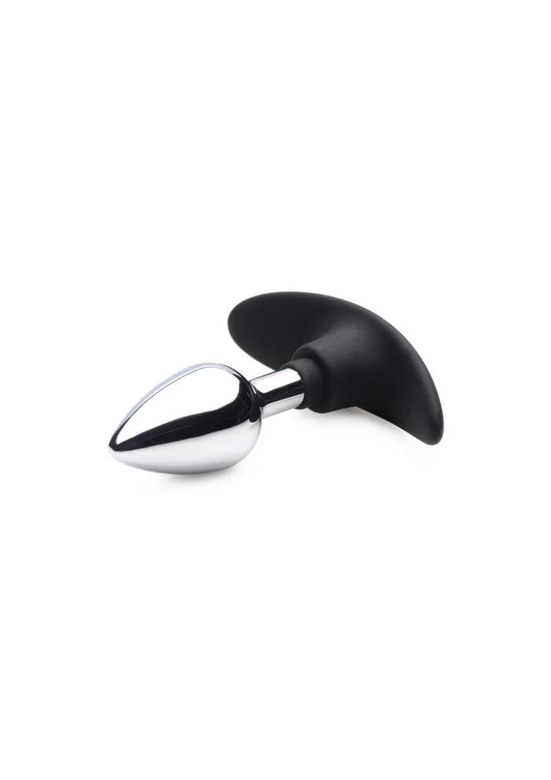 Dark Invader Metal and Silicone Anal Plug - Image 3