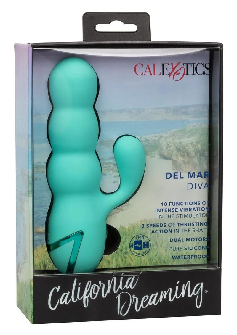 Del Mar Diva Rechargeable Thrusting Rabbit Vibrator - Image 4