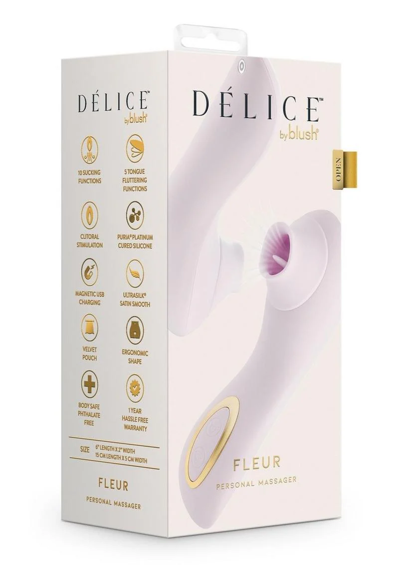 Delice Fleus Air Pulsing Vibe Rechargeable Silicone Clitoral Vibrator - Image 4