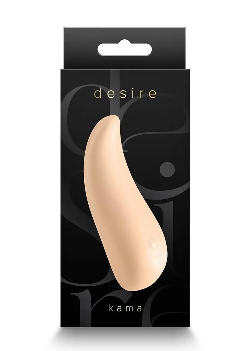 Desire Kama Rechargeable Silicone Vibrator Elegant Curved Design - Image 5