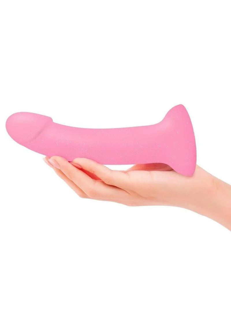 Dildolls Glitzy Silicone Dildo Love to Love Rainbow Suction Cup Toy - Image 3
