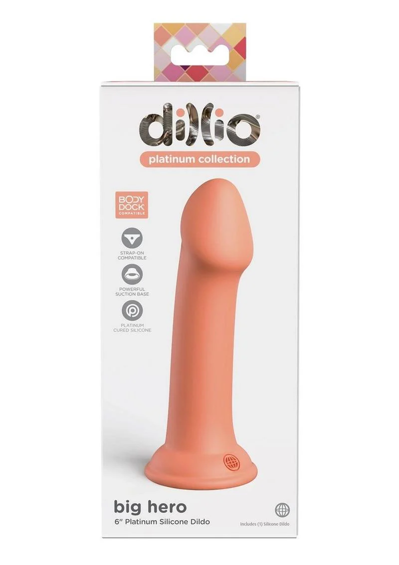 Dillio Platinum Big Hero 6in Silicone Dildo Strap-On Compatible - Image 6