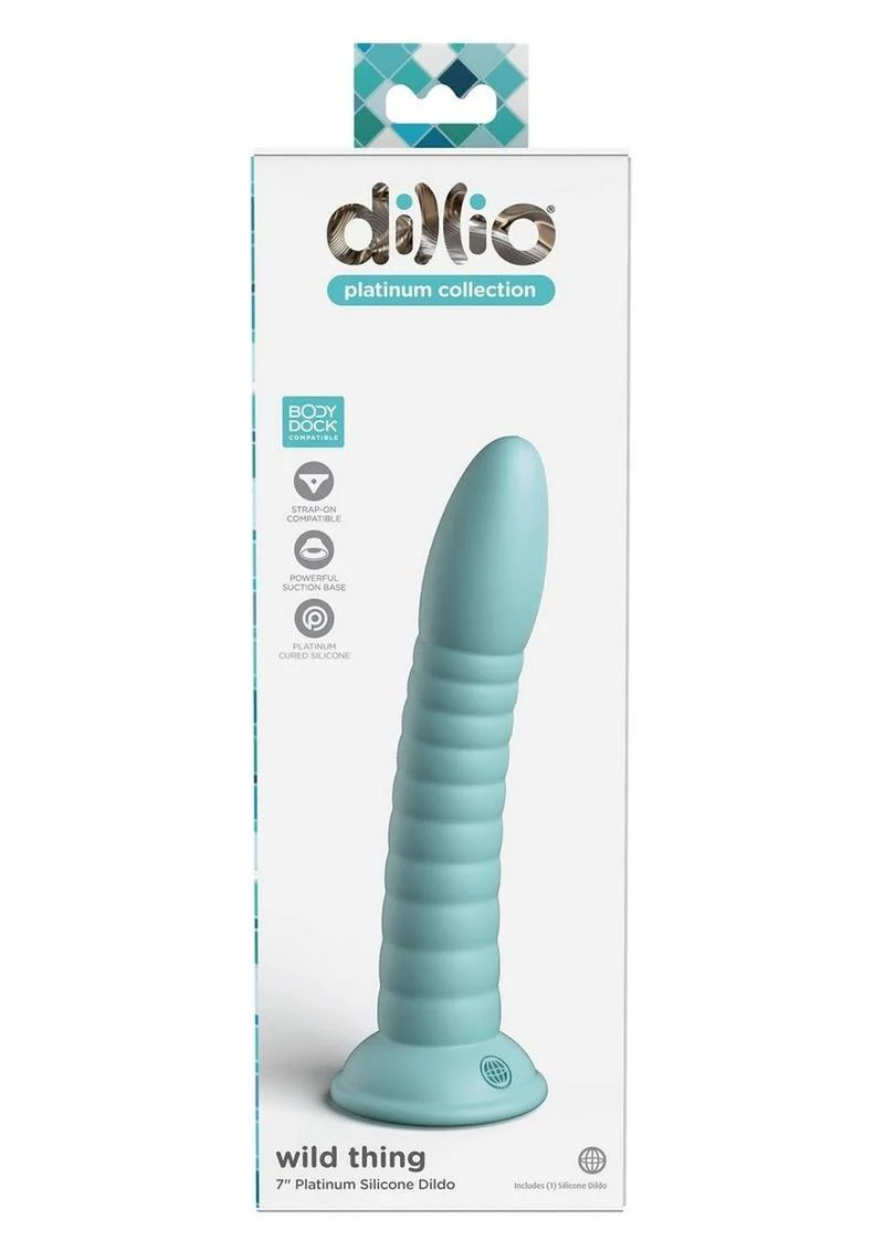 Dillio Platinum Wild Thing Ribbed Silicone Dildo - Image 8