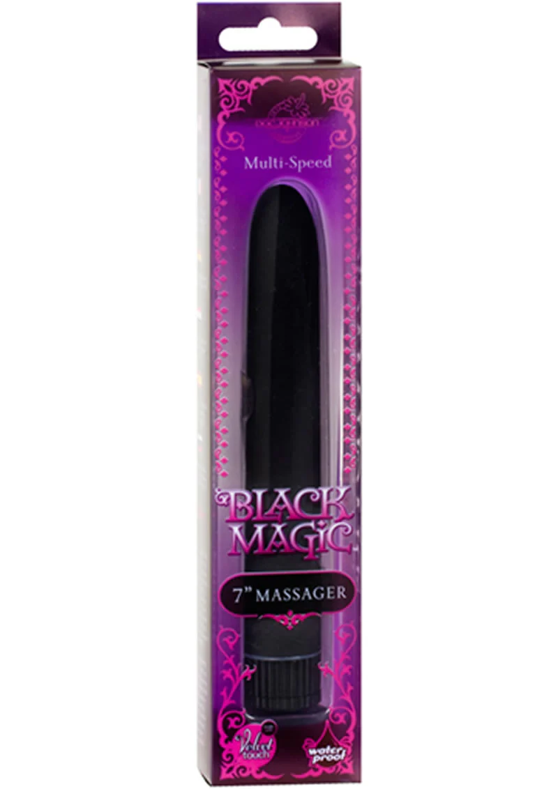 Doc Johnson Black Magic Velvet Touch Vibrator Waterproof - Image 2