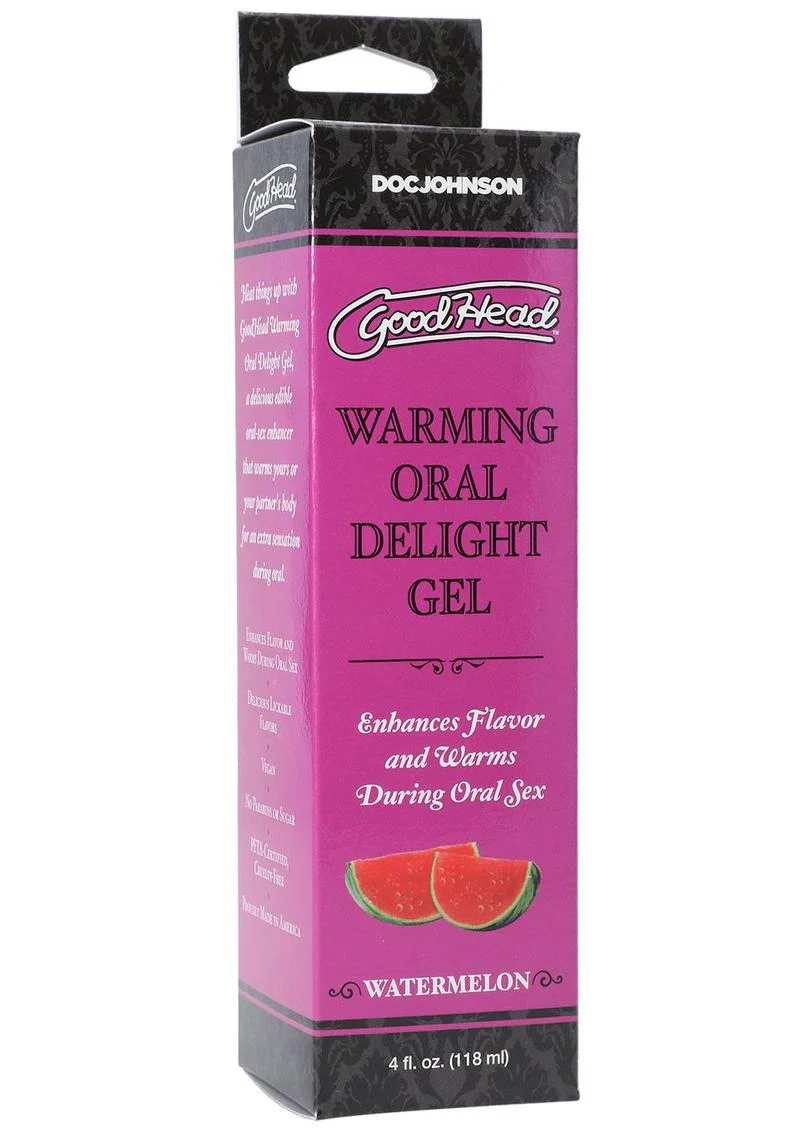 Doc Johnson GoodHead Warming Oral Delight Watermelon Gel - Image 2