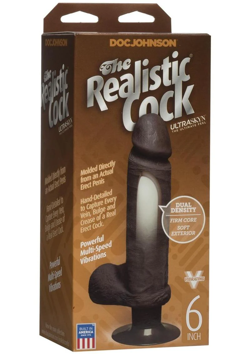 Doc Johnson The Realistic Cock Ultraskyn Vibrating Dildo - Image 6