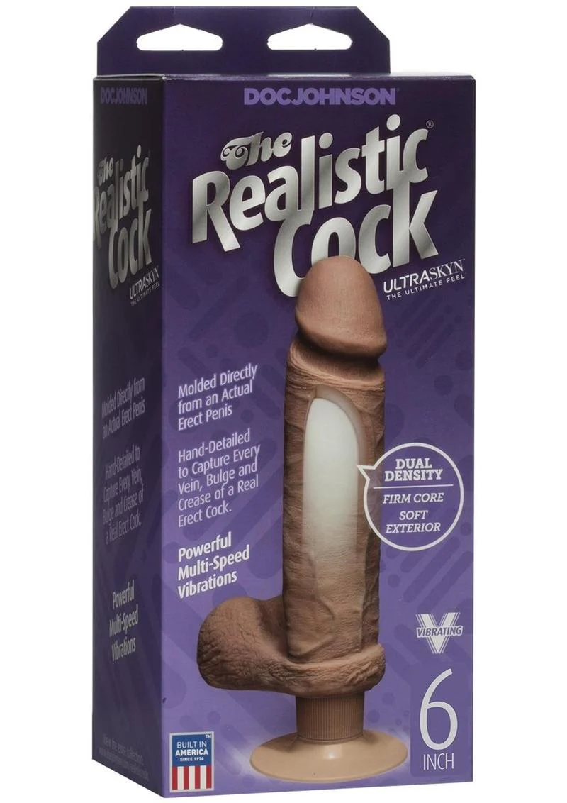 Doc Johnson The Realistic Cock Ultraskyn Vibrating Dildo - Image 7