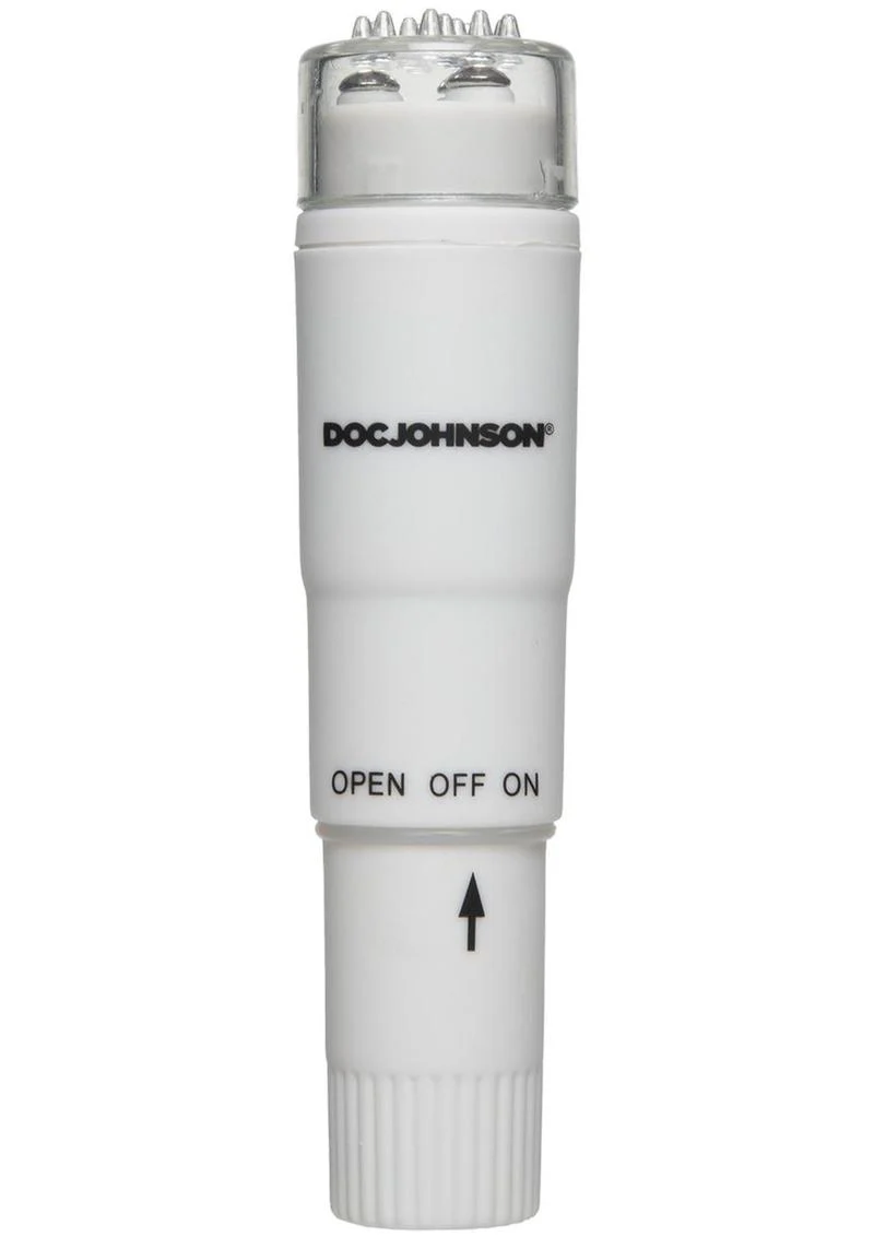 Doc Johnson White Nights Velvet Touch Waterproof Pocket Rocket