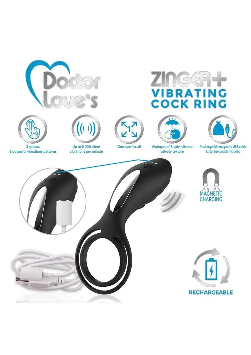 Doctor Loves Zinger Plus Silicone Vibrating Cock Ring - Image 2
