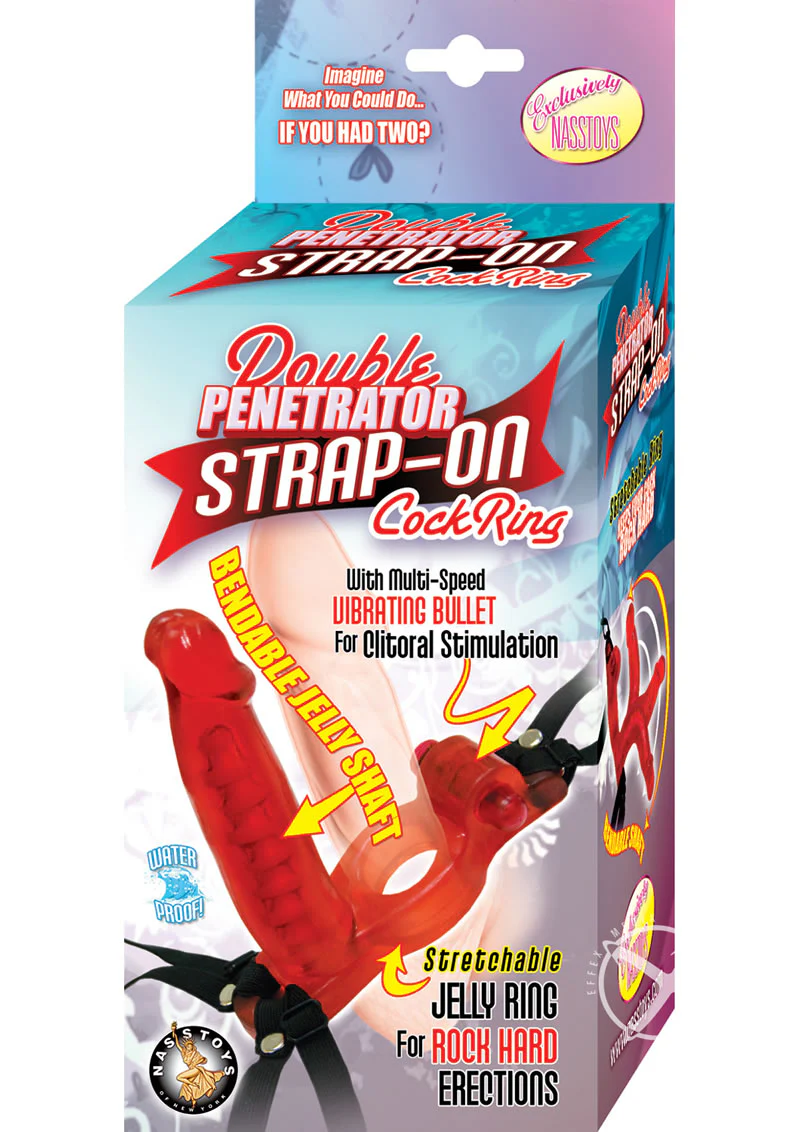 Double Penetrator Strap On Cock Ring - Image 4