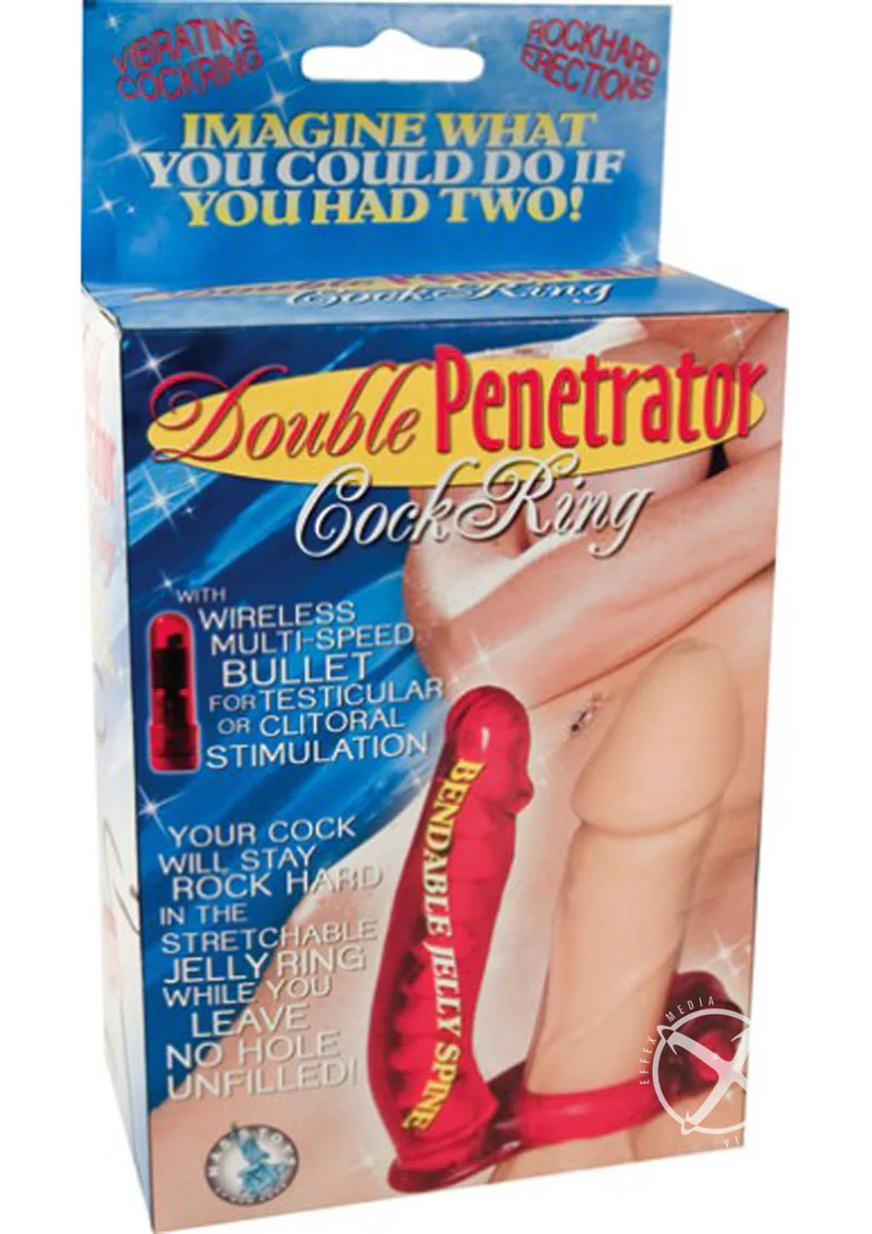 Double Penetrator Vibrating Cock Ring - Image 3