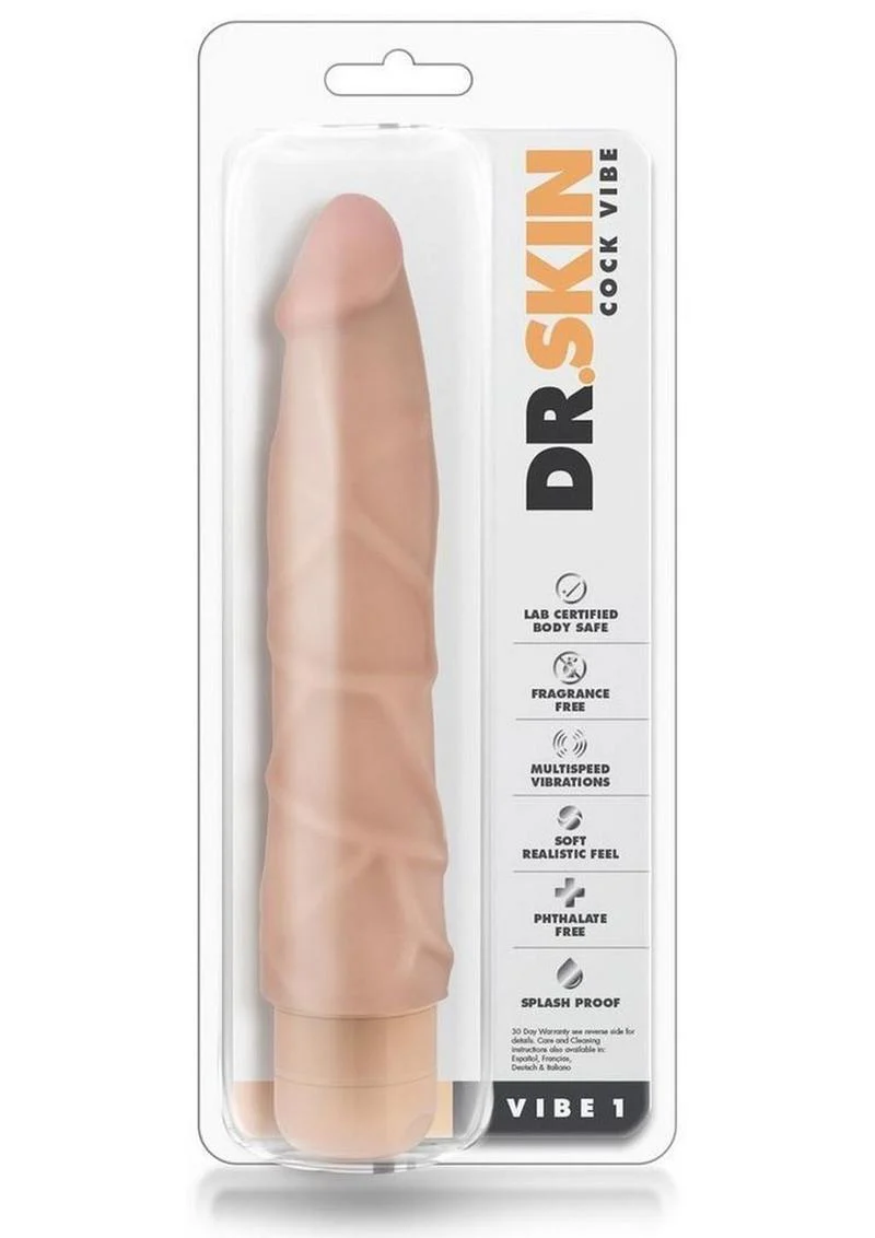 Dr. Skin Cock Vibe 1 Silver Collection Vibrating Dildo - Image 7